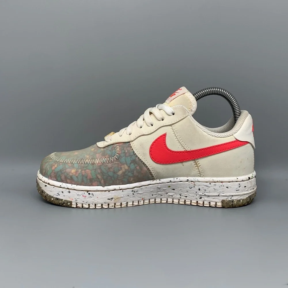 Nike Air Force 1 Crater White Siren Red Shoes CT1986-101 Women’s Sz 6.5 EU‎ 37.5